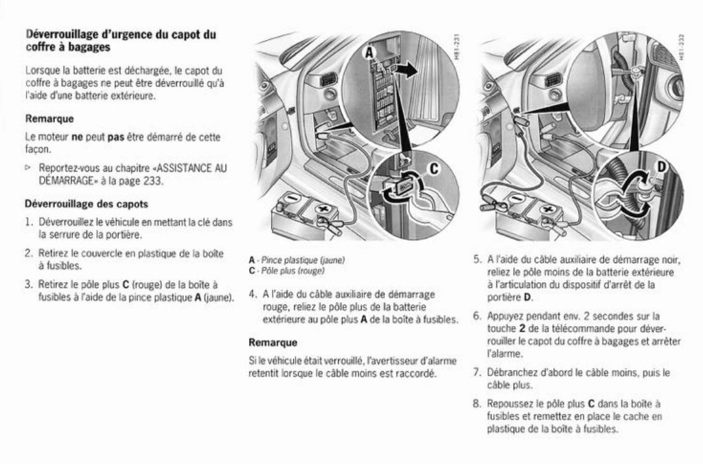 Déverrouillage du capot quand la batterie est HS Captur25