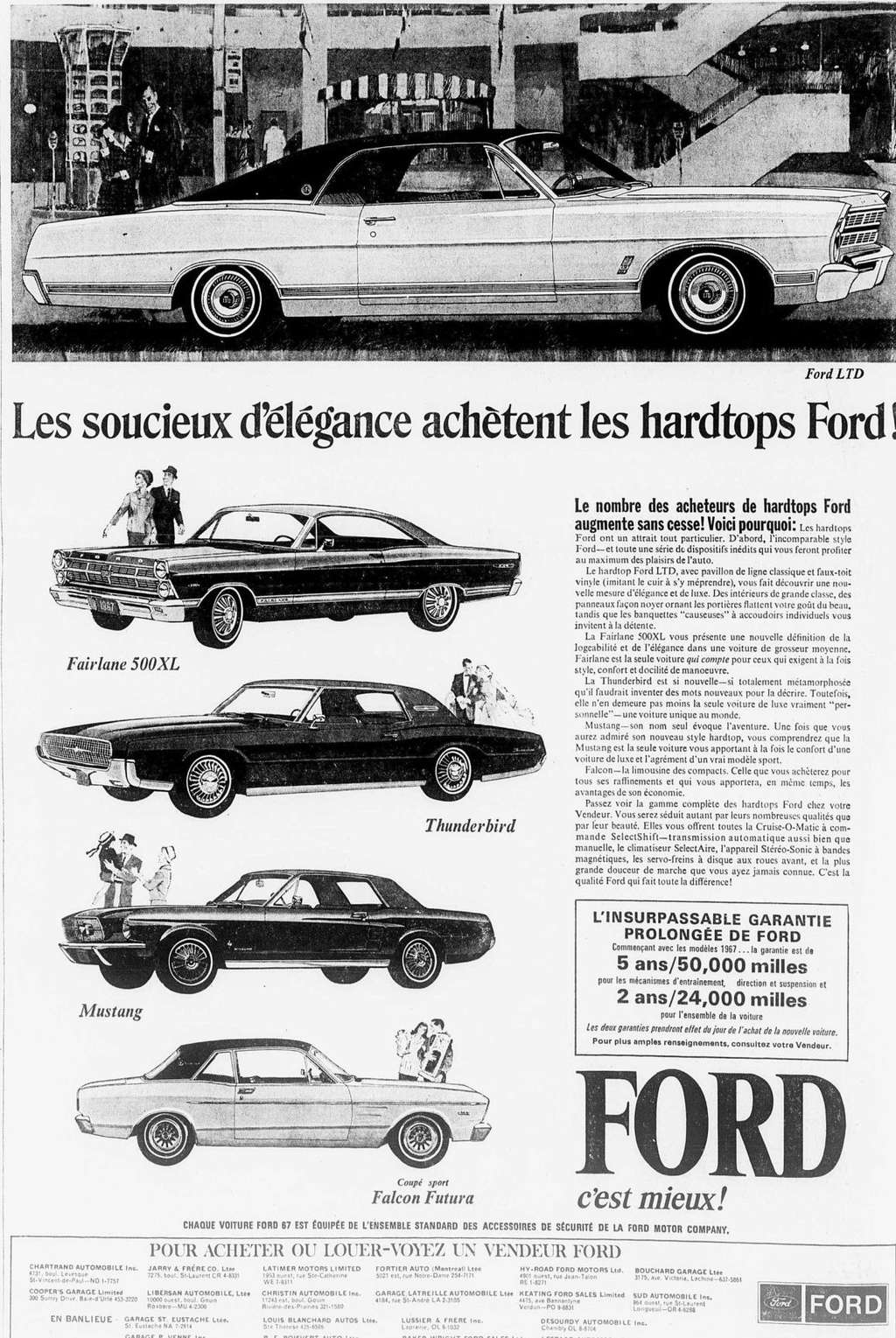 Des publicités en français pour la Mustang 1967 1966_110