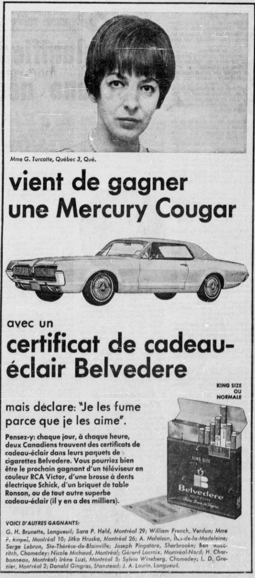 Concours pour des Cougar 1967 de Belvedere Gagnan10