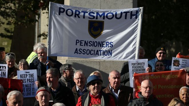 MPs with gold plated pensions want to scrap "Triple-lock" on state pensions. _9227410