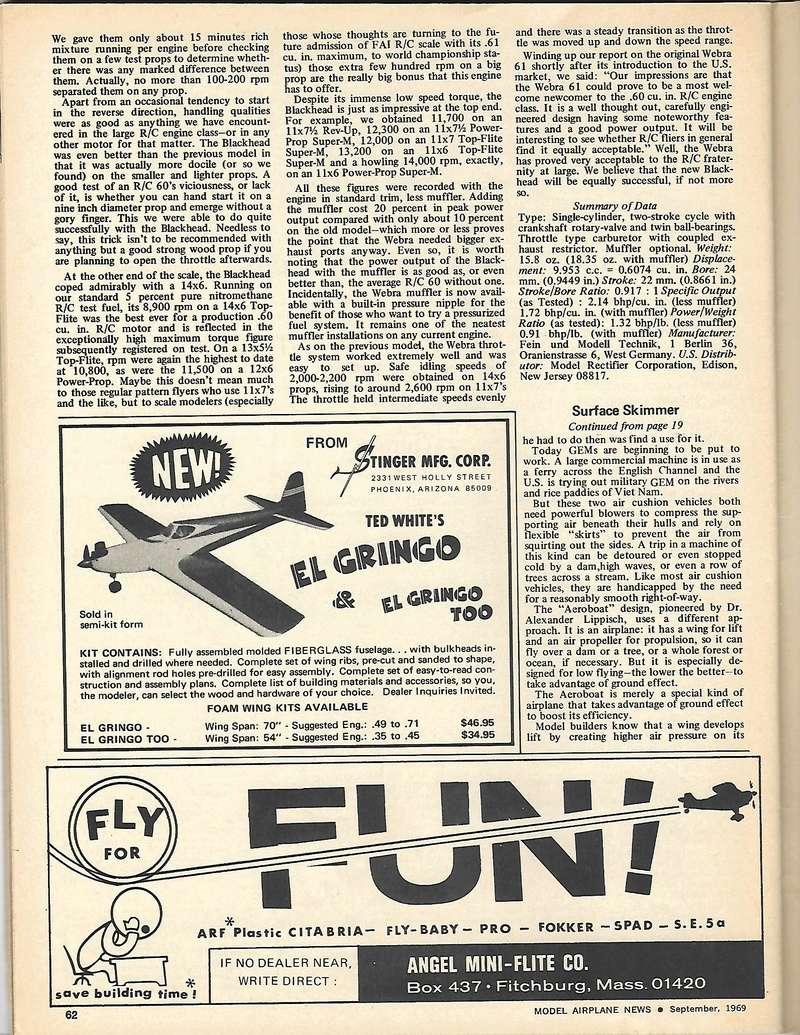 Surface Skimmer from Model Airplane News  September 1969 4_19