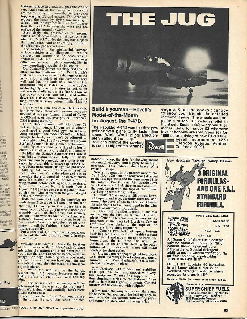 Surface Skimmer from Model Airplane News  September 1969 5_24