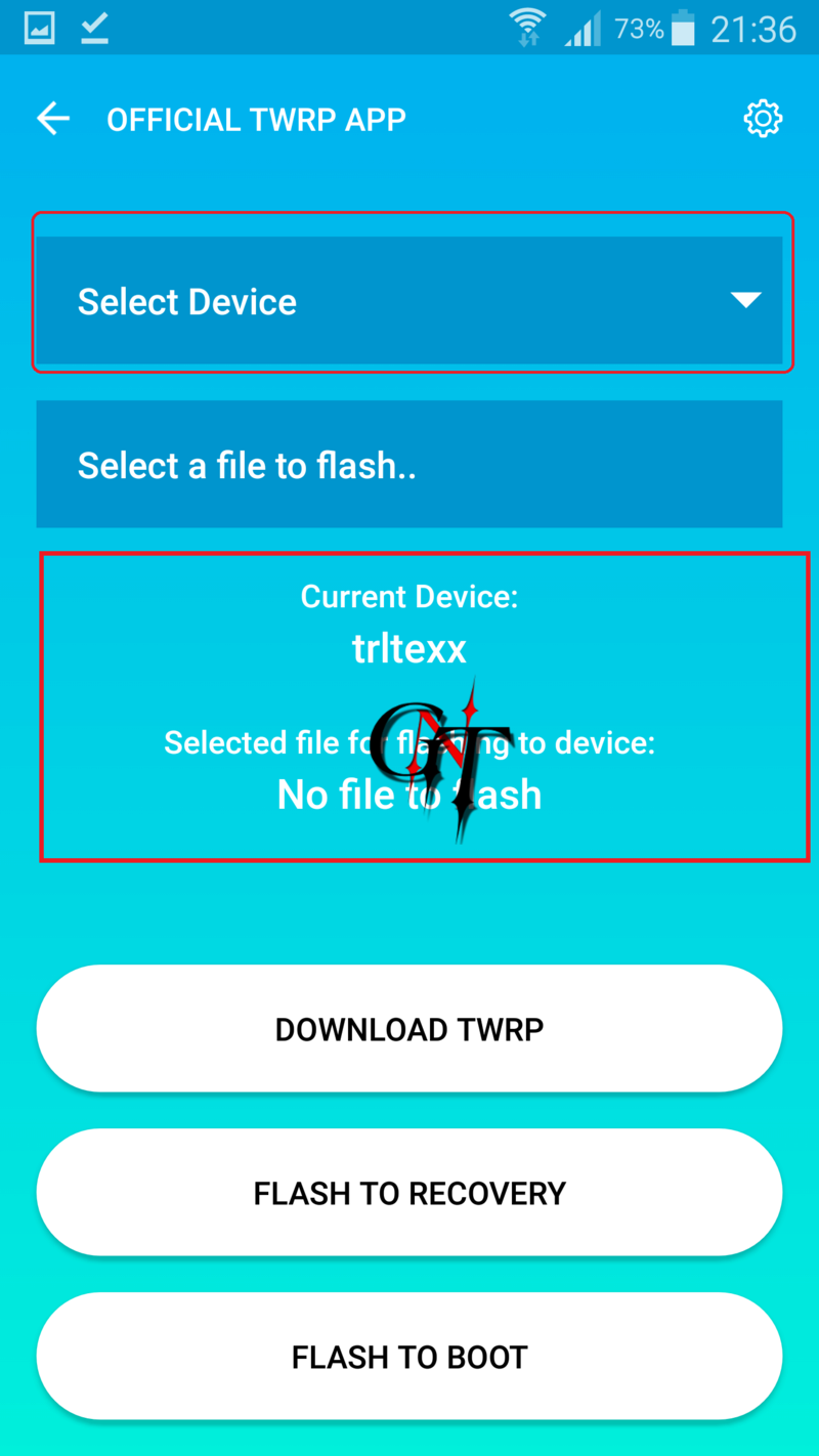 FLASHER TWRP RECOVERY VIA APK Screen12