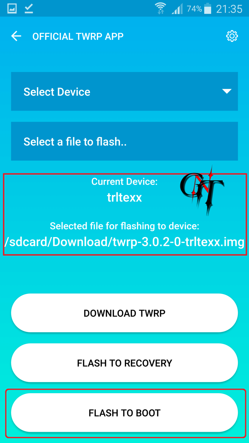 FLASHER TWRP RECOVERY VIA APK Screen18