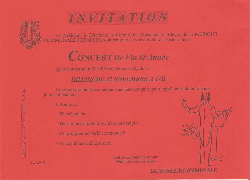 Concert de Sainte Cécile le 27 novembre 1994 01910