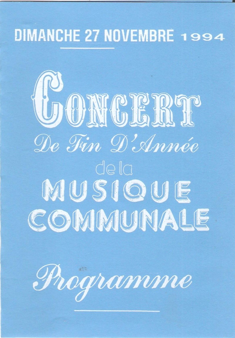 Concert de Sainte Cécile le 27 novembre 1994 02210