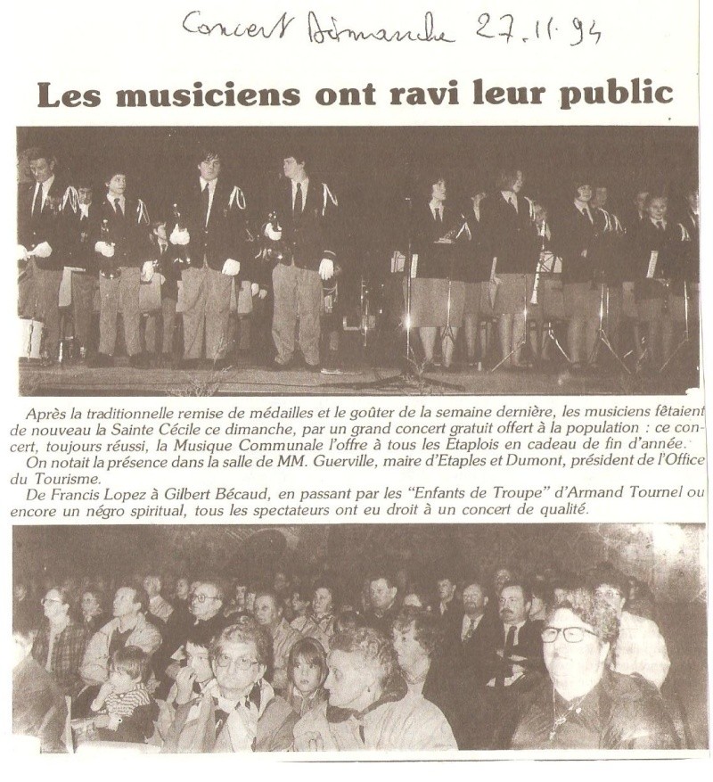 Concert de Sainte Cécile le 27 novembre 1994 02510