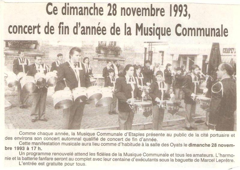 concert de Sainte Cécile le 28 novembre 1993 05010