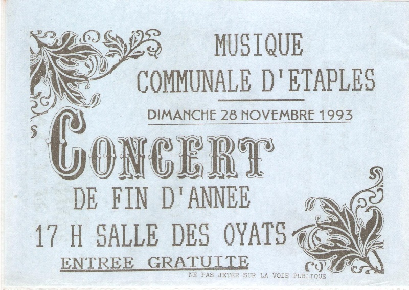 concert de Sainte Cécile le 28 novembre 1993 05310