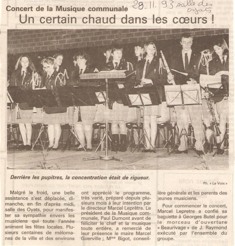 concert de Sainte Cécile le 28 novembre 1993 05710