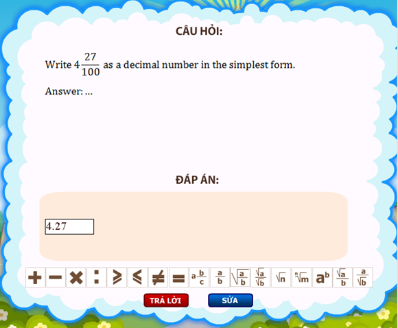 Đề và đáp án thi Toán tiếng Anh (Math ViOlympic) lớp 5 NH 2016 - 2017 Math_l20