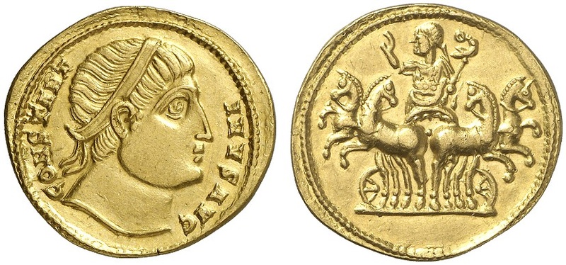 Le monnayage des vicennalia de 326 et la mort de Crispus Ric_1_13
