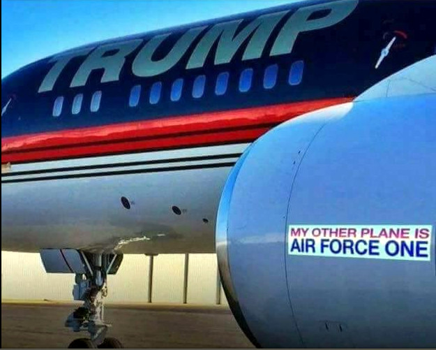 Check Out The New Sticker On Trump's Plane - Laugh Time!!! Trump_11