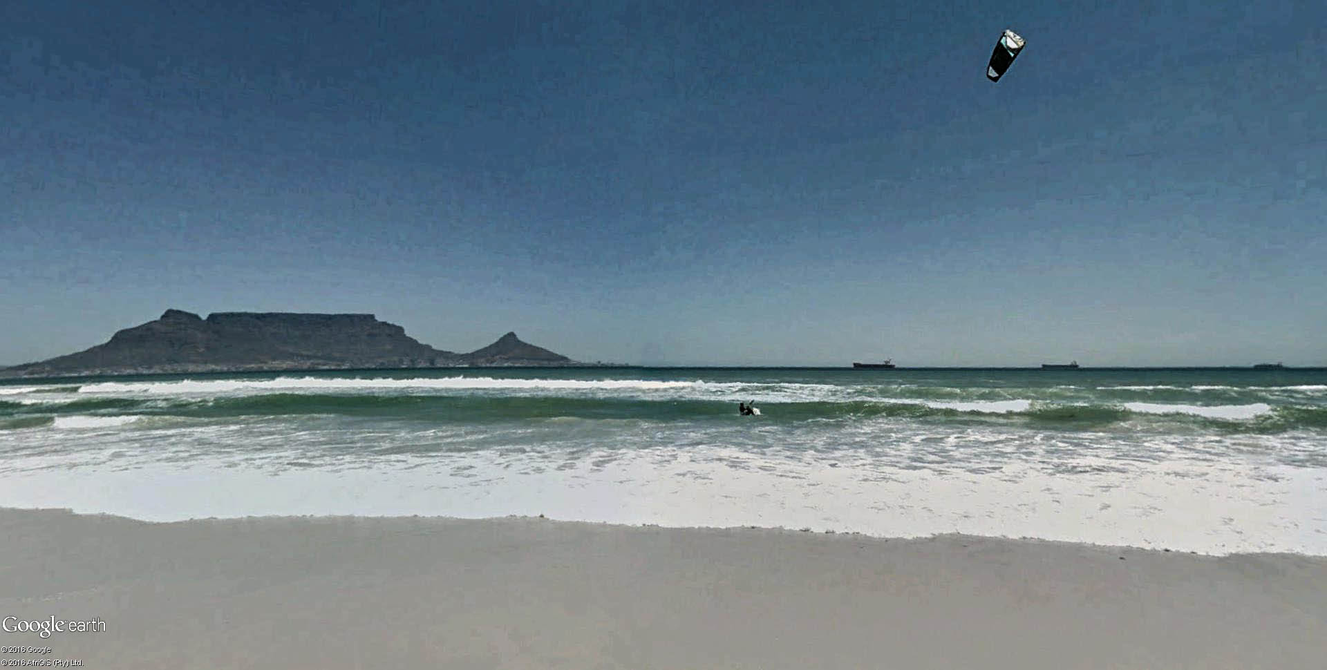 Kitesurf à Sunset Beach en Afrique du Sud. Sunset11
