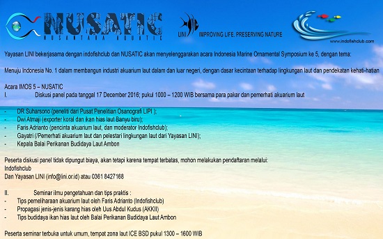 Event biota laut Indofishclub bersama NUSATIC Topik_10