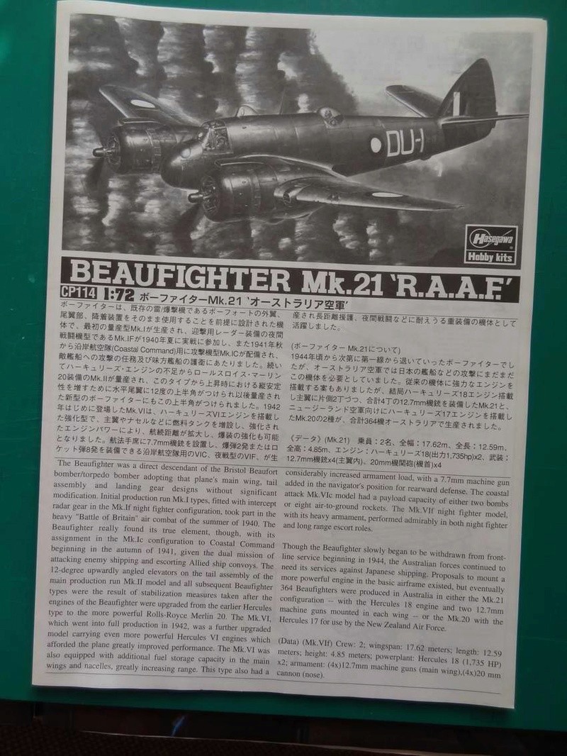 [hasegawa] Bristol Beaufighter Mk 21 1/72 000_ha18