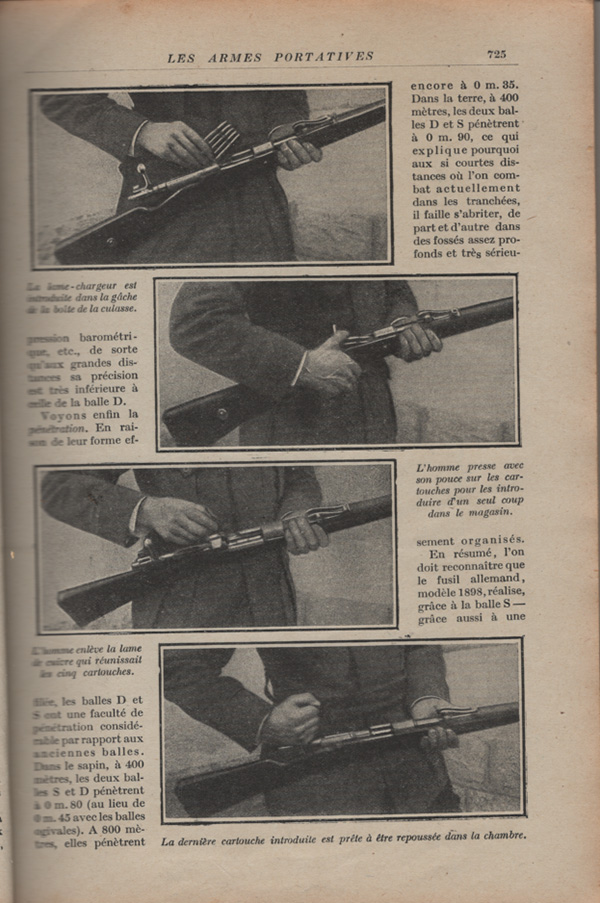 Les armes portatives des troupes en campagne en 1915 72510