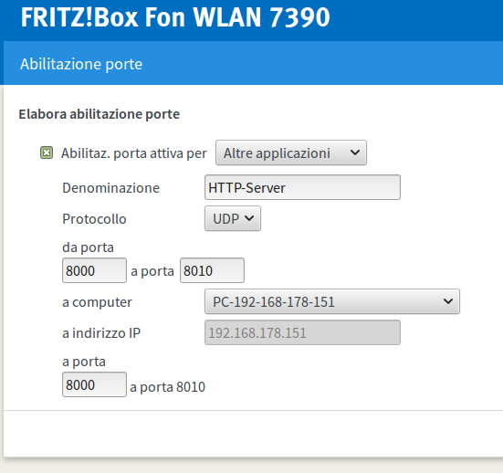 adsl fastweb joy > fritzbox 7050 con 1° numero euteliavoip + in cascata FRITZ!Box Fon WLAN con 2° numero euteliavoip 8000_810