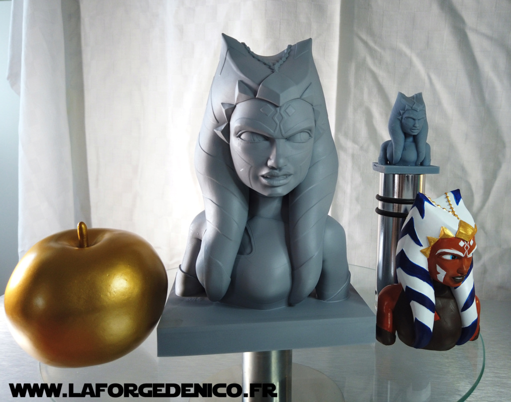 Buste d'Ahsoka Tano imprimé en résine 3D Dji_0325