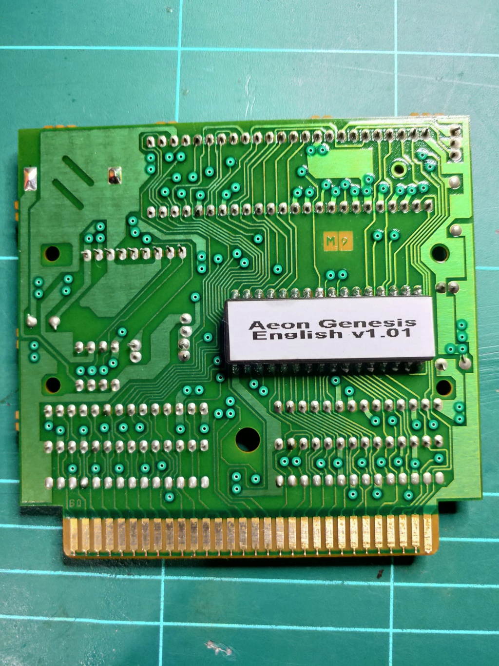 Lagrange Point - English Aeon Genesis v1.01 patched 27C4001 EPROM discreet installation.  Lr210