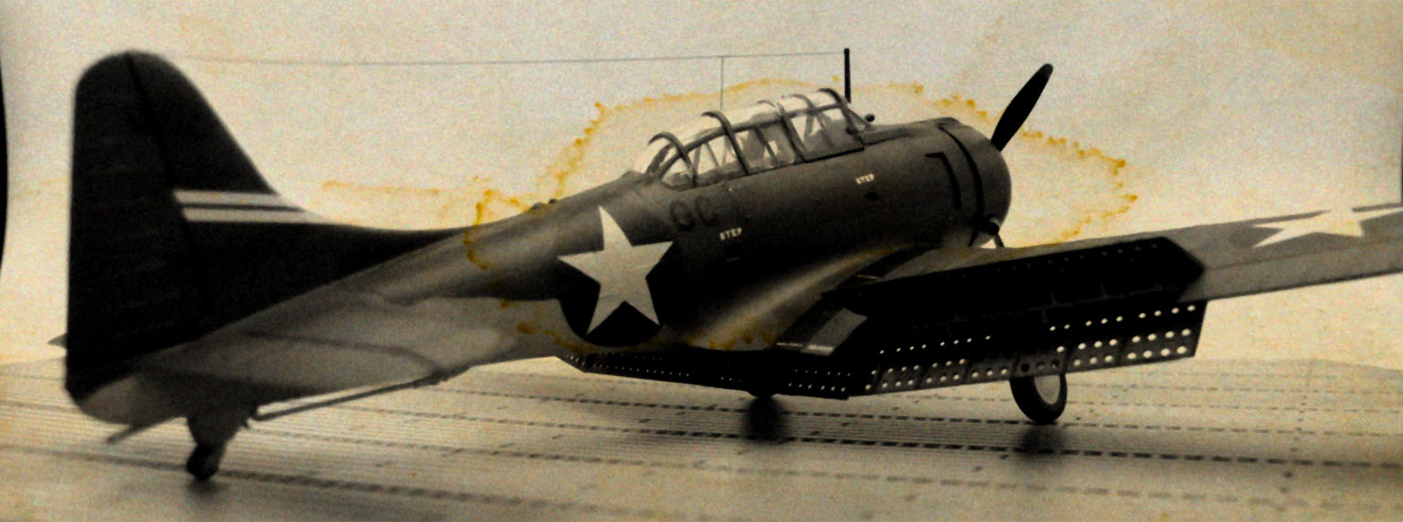 SBD-3 Dauntless - Lt.Cdr McClusky, Midway 4 Juin 1942 [Flyhawk 1/72°] de Yuth Daunt157