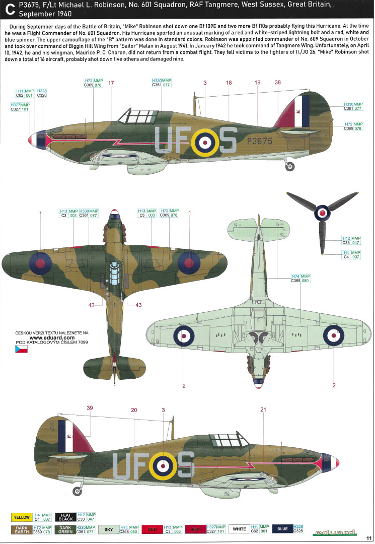 Hawker Hurricane Mk.1 [Eduard profipack 1/72°] de Yuth (atelier) Hurric13