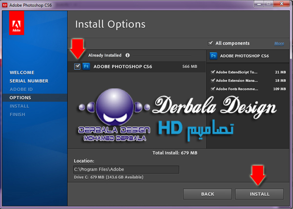 Adobe photoshop cs6 extented داعم للعربية و معاه الكيجن حصرياً على Derbala Design 410