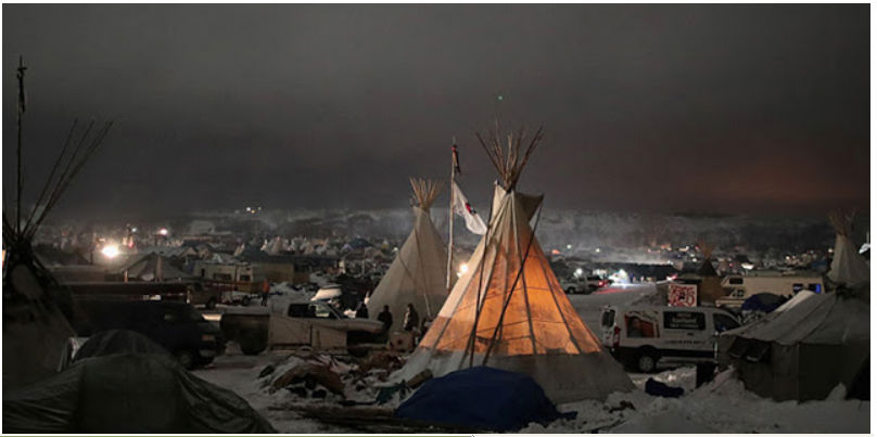 Dakota du nord: deux mois de lutte contre un oleoduc - sagesse amérindienne Standi10