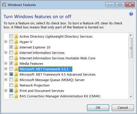 windows - Installing the .NET Framework 3.5 on Windows 8 Ic541810