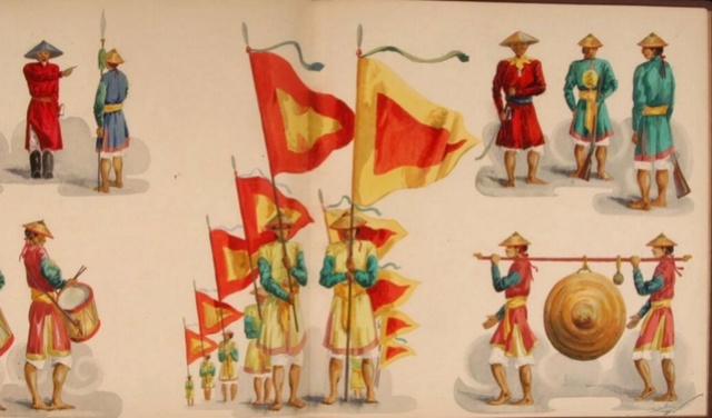 Armée en campagne sous le régne de TU Duc (indochine) Flag2-10