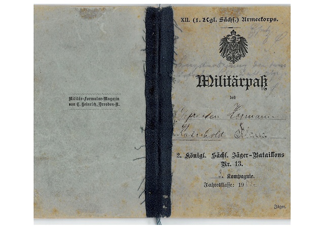 **(K) Militärpass (saxon) Jäger-Bataillon Nr 13 ** 00910