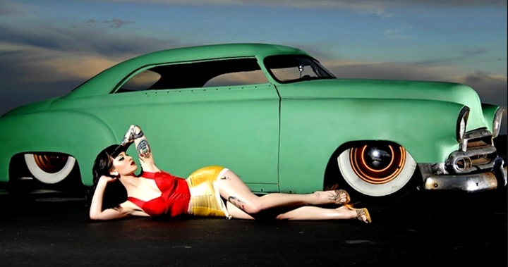 hot rod, custom and classic car babes - Page 4 96945710
