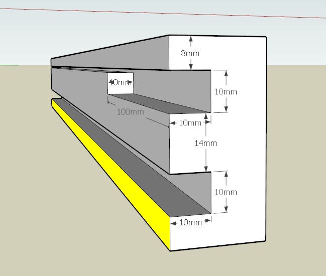 Plans et cotations d'une ruche Dadant 10 cadres B311