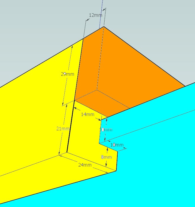 Plans et cotations d'une ruche Dadant 10 cadres C11