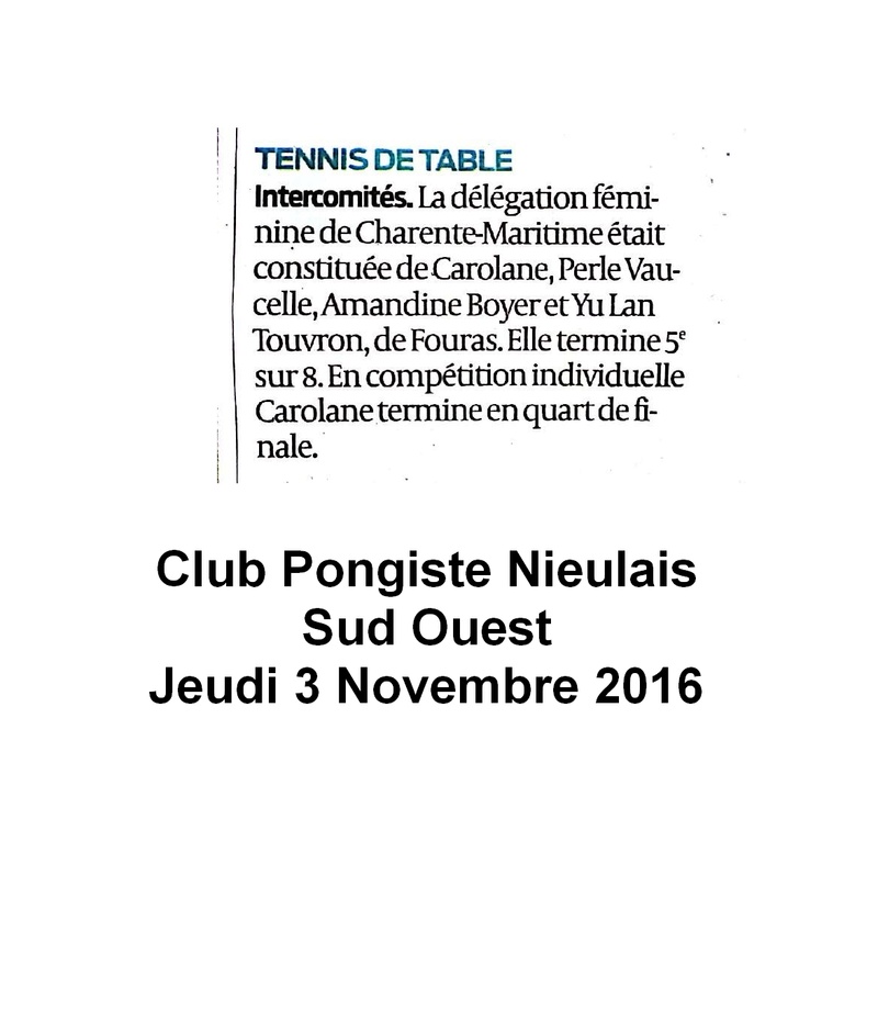 Sud Ouest 3 novembre 2016 20161110