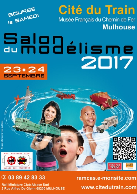 Mulhouse - Cité du Train - Bourse et Salon du modélisme 23-24/09/2017 Affich11