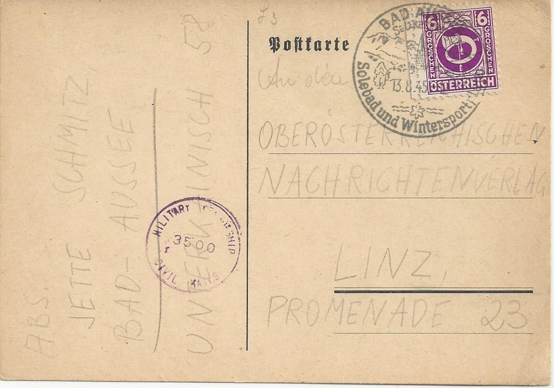 Posthornzeichnung - ANK 697-713 - Belege - Seite 3 Bild29