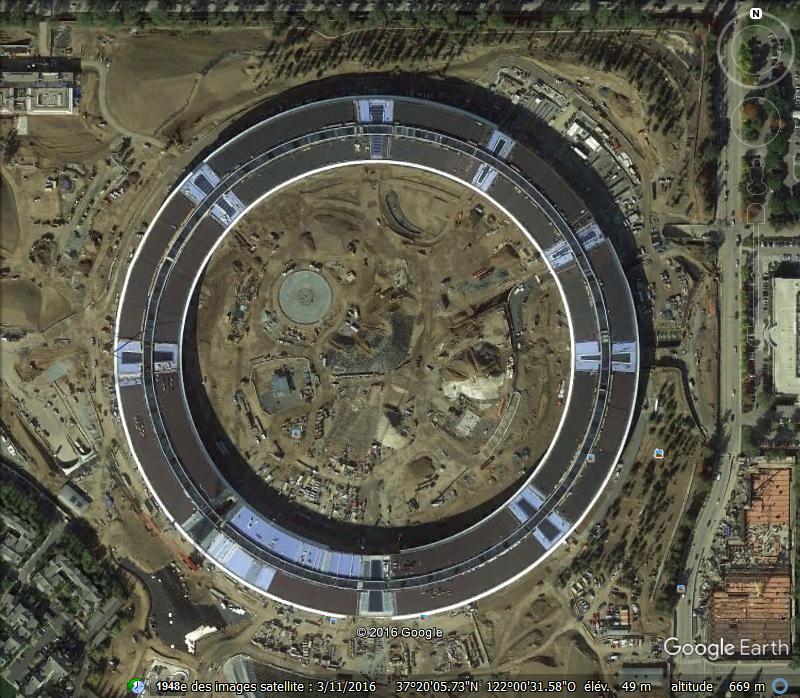 [Enfin visible sur Google Earth] le nouveau siège de Apple, Campus 2 - Cupertino - Californie - USA Ddds10