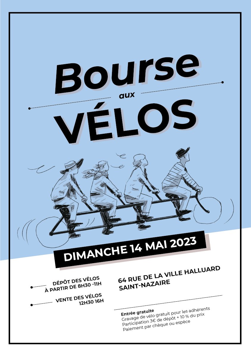 bourse aux vélos à Saint-Nazaire 14 Mai 2023 Plan_d10