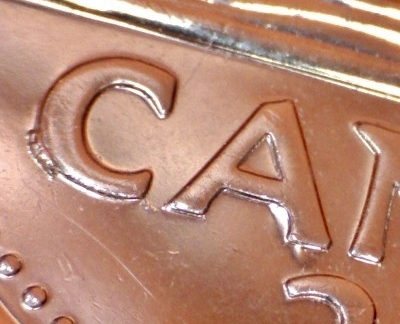 2015 - Éclat de Coin sous C de Canada (Die Chip Under C of Canada) 20151110