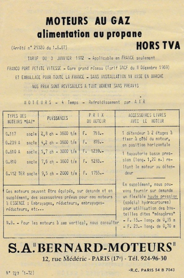 14 -a- BERNARD-MOTEURS à GAZ et à Pétrole - Page 2 Tarif_10