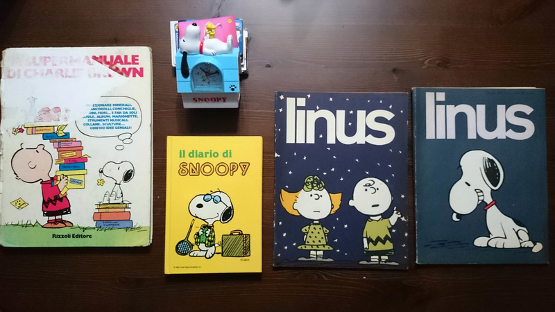 Lotto libri Snoopy + sveglia Snoopy10