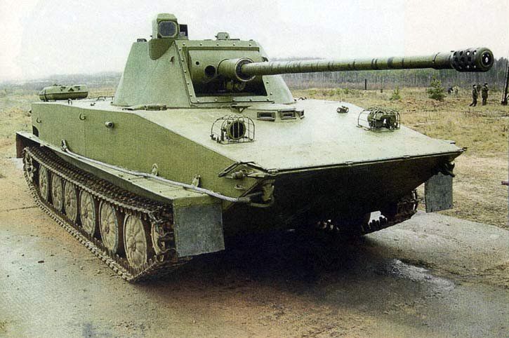 Old soviet vehicles with modern/unusual upgrades. Pt-76_10