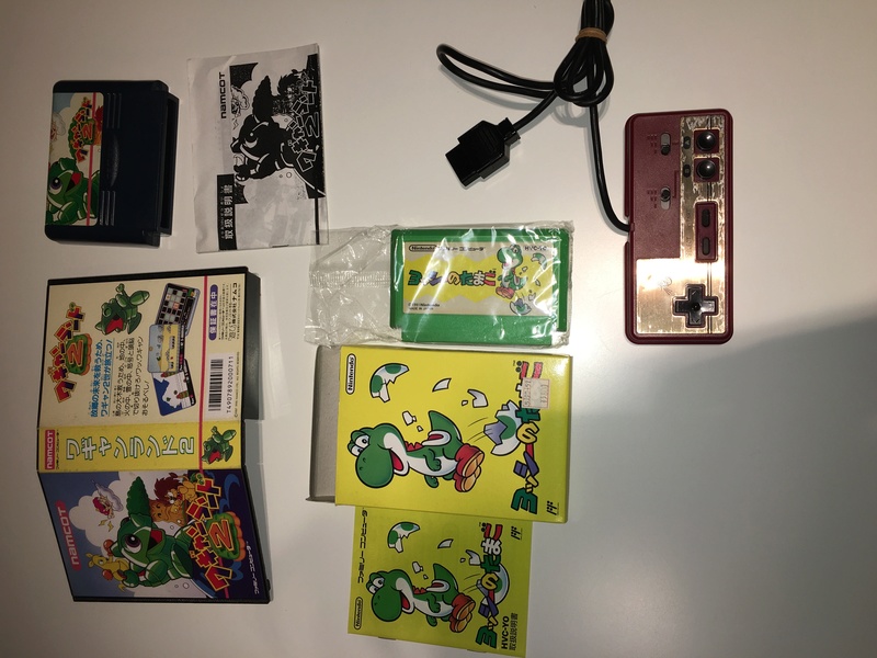 20€ in LOT Famicom 2jeux (yoshi eggs + wagan land 2) + 1 pad hudson  Img_2019