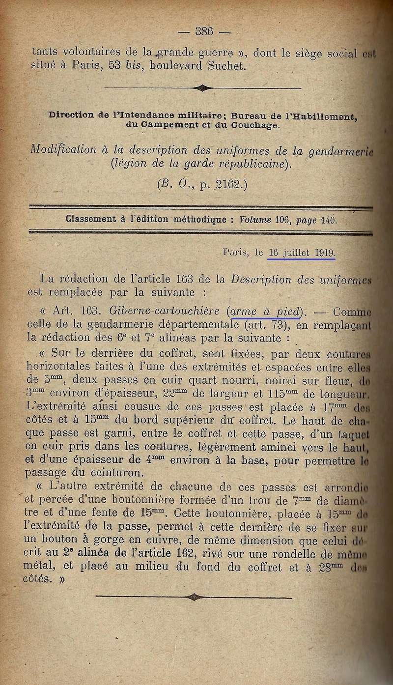 La giberne-cartouchière de gendarmerie modèle 1889 / 1904  16_jui11