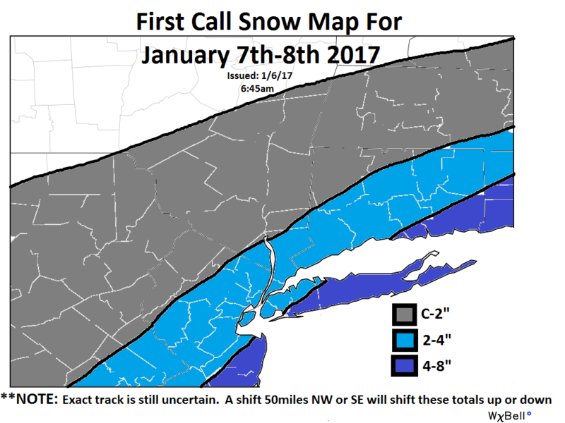 January 7th 2017 Snow Storm:  SNOW MAPS ONLY First_11