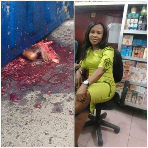 Container fell and crushed a lady in Lagos(Graphic photo) Fb_img10