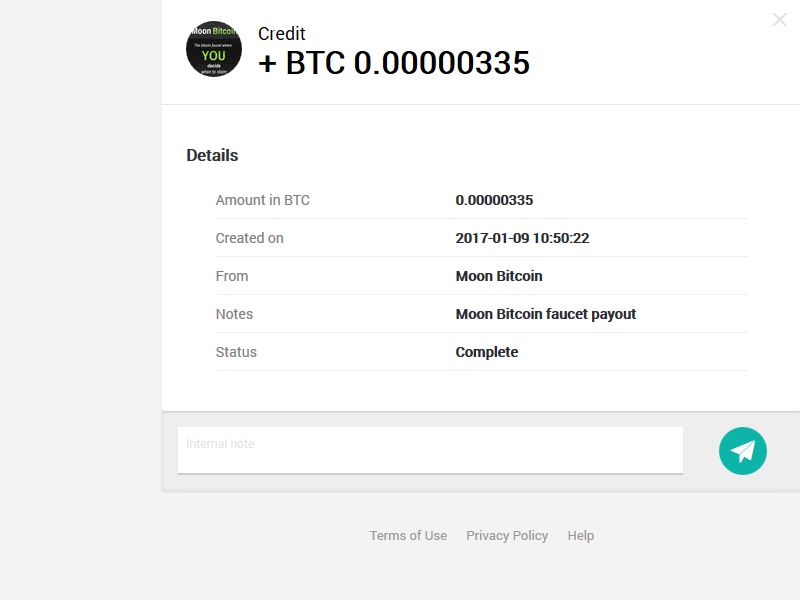 Payment Proofs - Bitcoin Instant Payment Xapo Faceuts Moon_b10