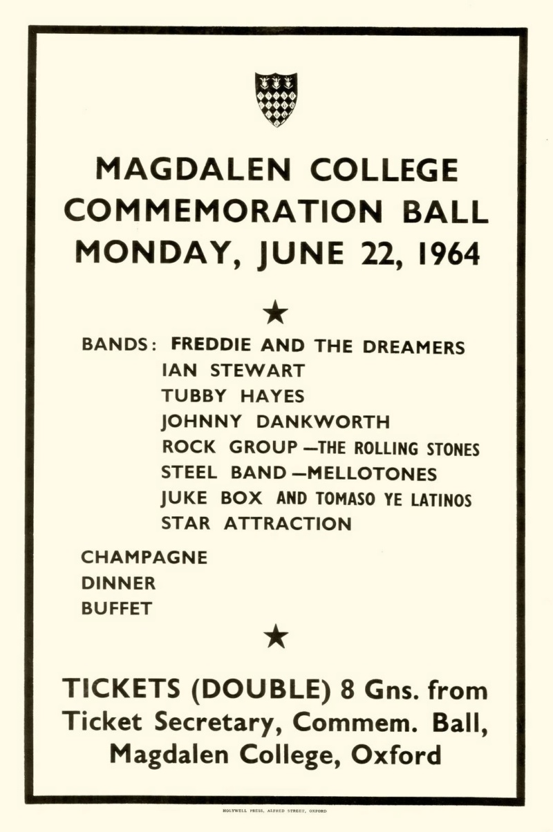 22.06.1964  ‘Commemoration Ball’ au  Magdalen Collège d' Oxford. 22_06_49