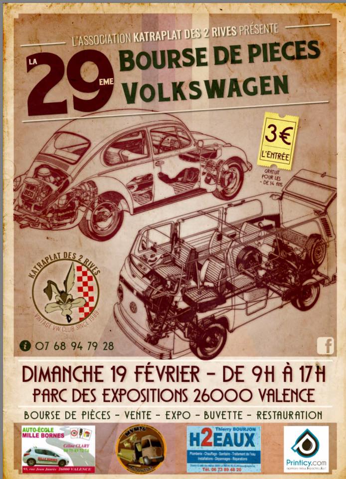 29 ème Bourse de pièces VW (valence 26) Affich10